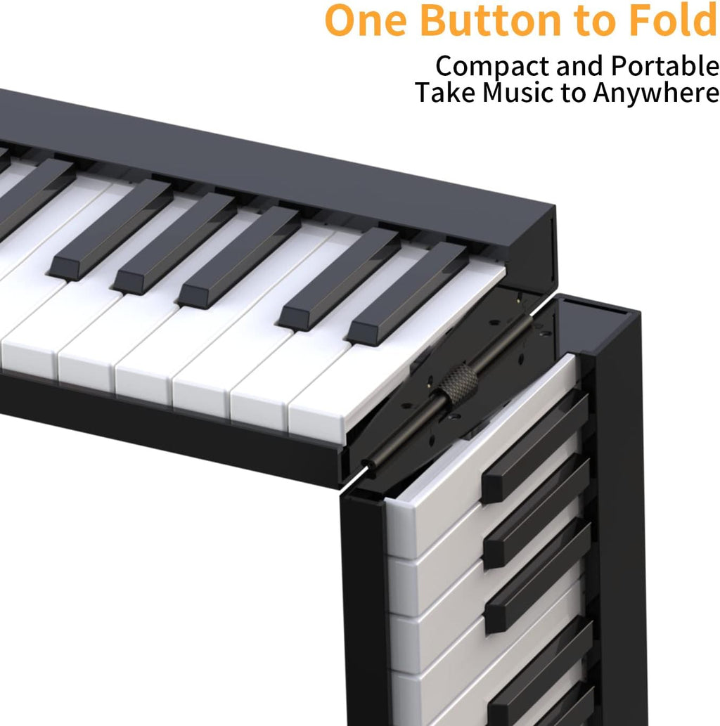 61 Keys Foldable Electric Piano Keyboard with MIDI Function I84845
