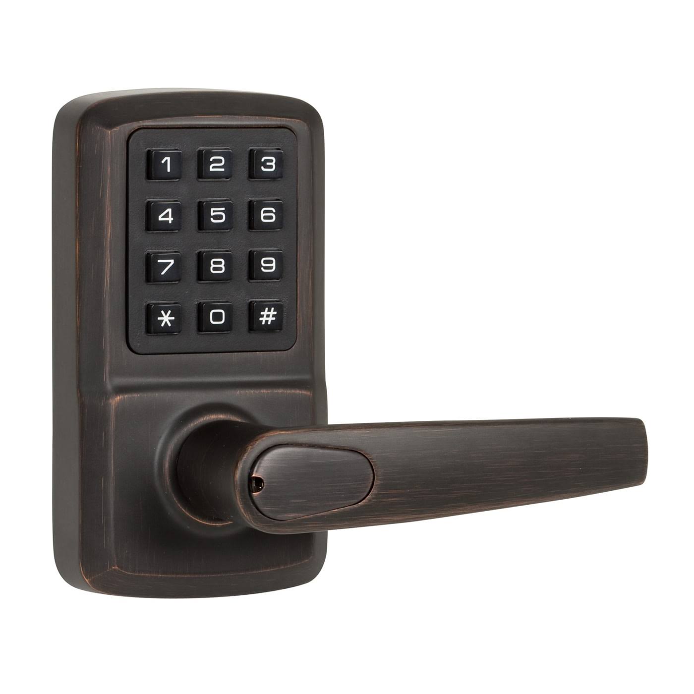 Oil-Rubbed Bronze Digital Door Lever Q31983