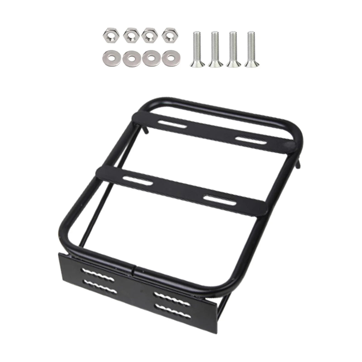 Black Motorbike Rear Tail Box Carrier Frame Bracket Rack O207274