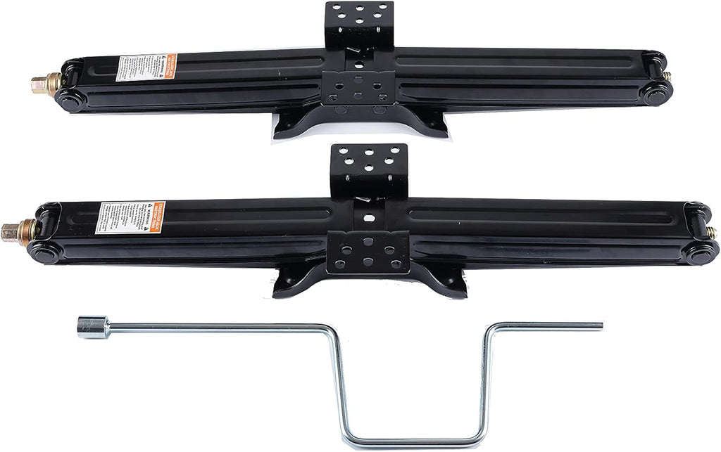 Two New 30" Scissor Jacks with Crank Handle, 5000lbs Capacity, 5-30" Height, Powder Coated N307
