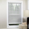 White Cordless Flat Slat Blind C82100