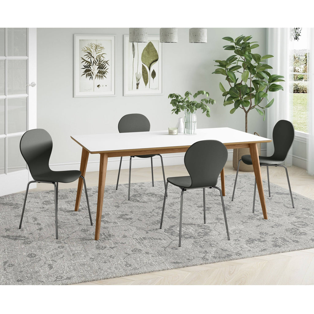 Red Armless Dining Chair (Set of 4) O133897