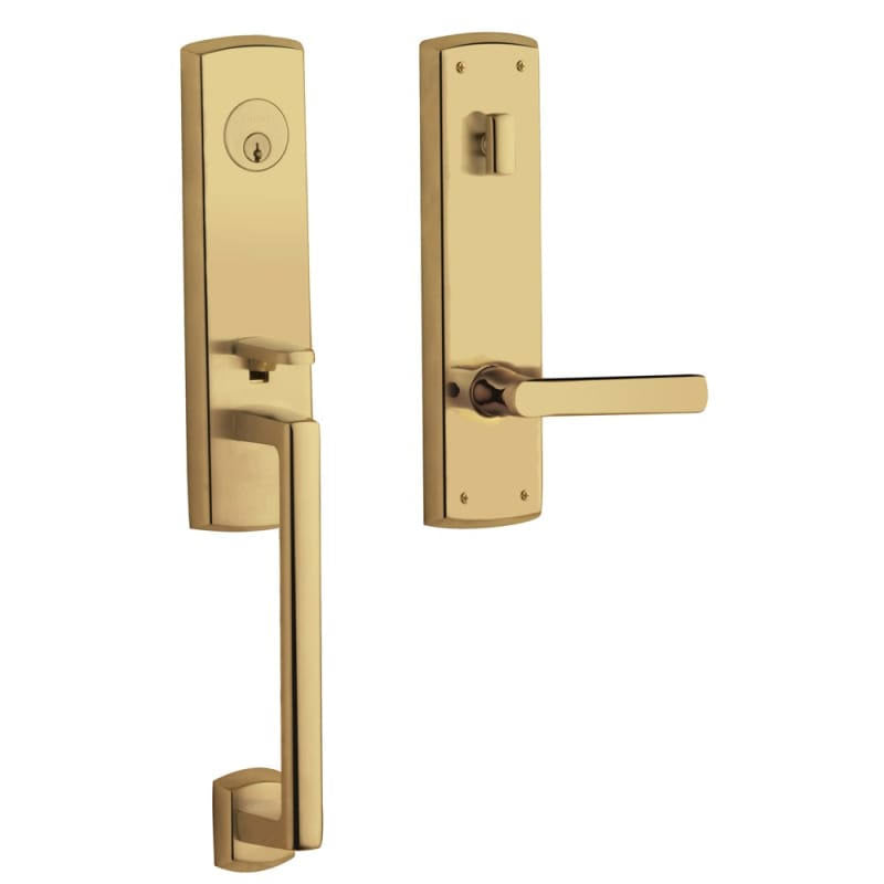 Non Lacquered Brass Left Hand Full Dummy Handleset B23473