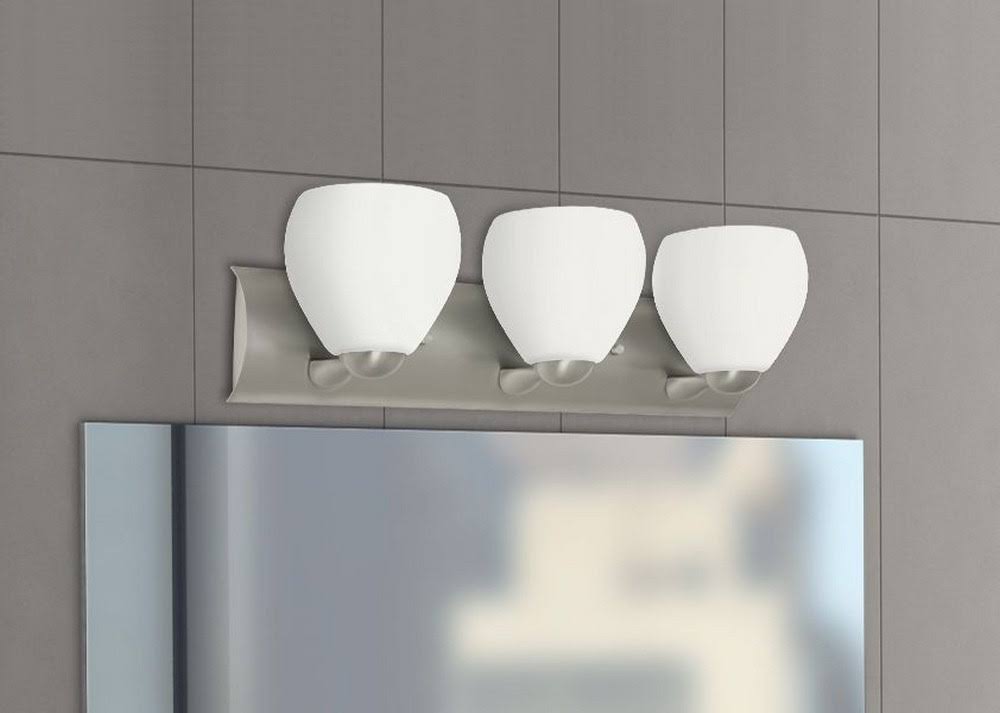 Satin Nickel Bathroom Light F4708