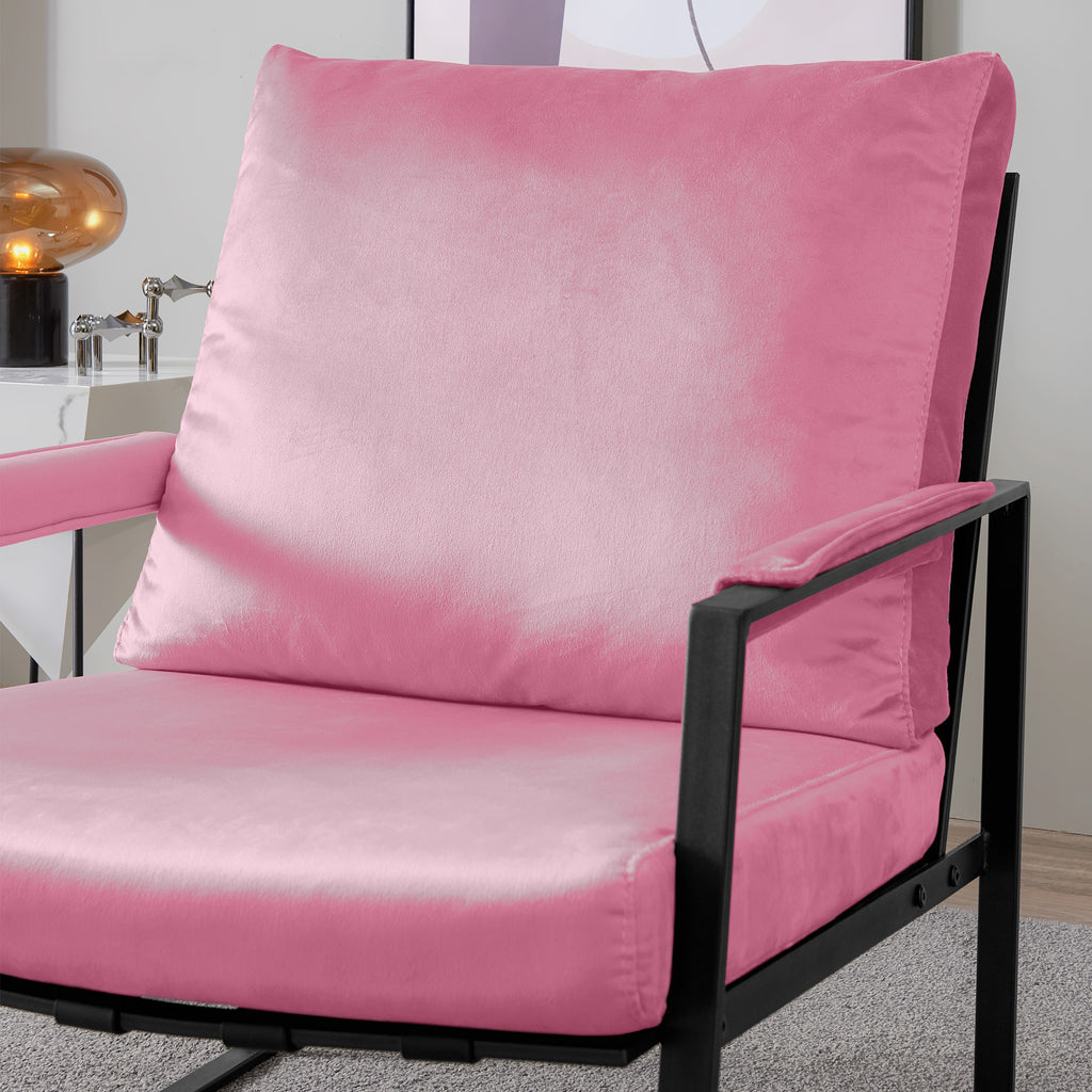 Velvet Single Arms Chair I81508