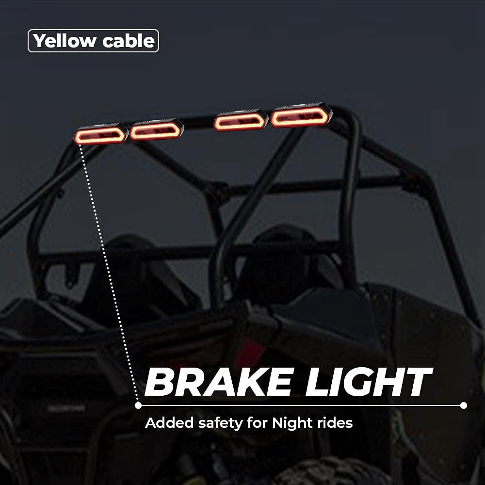 UTV Chase LED Tail Light Brake Light Bar with 5 Modes Pack of 2 Q6211
