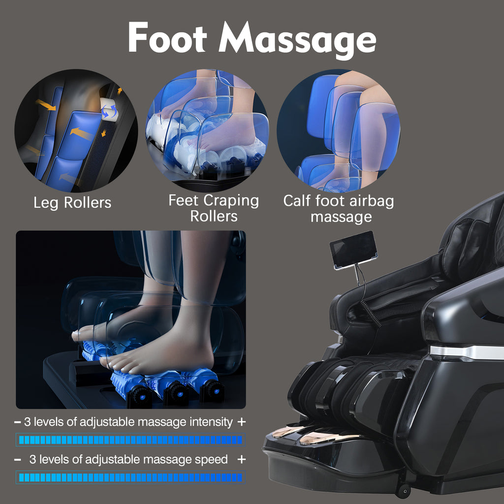 Black 4D Massage Chair Q4568