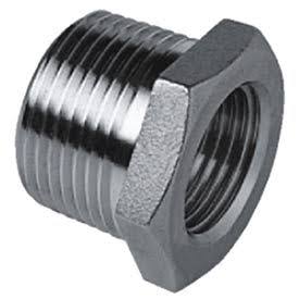 Cast Pipe Fitting Hex Bushing 1 x 1/4 NPT Male x Female, Pkg Qty 50 H433