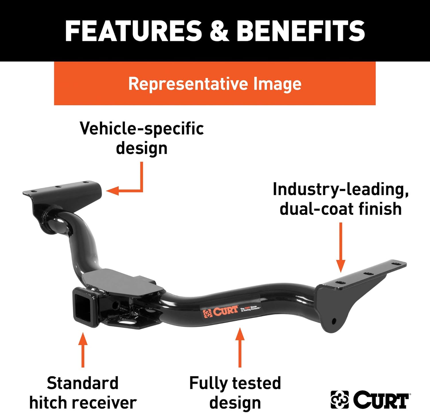 Class 3 Trailer Hitch, 2-Inch Receiver B8866