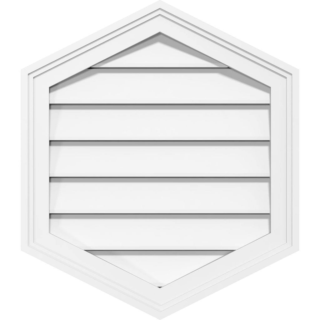 Vertical Peaked Surface Mount PVC Gable Vent V951
