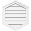 Vertical Peaked Surface Mount PVC Gable Vent V951