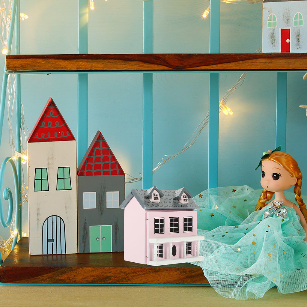 Miniature Wooden Doll House Villa Z291