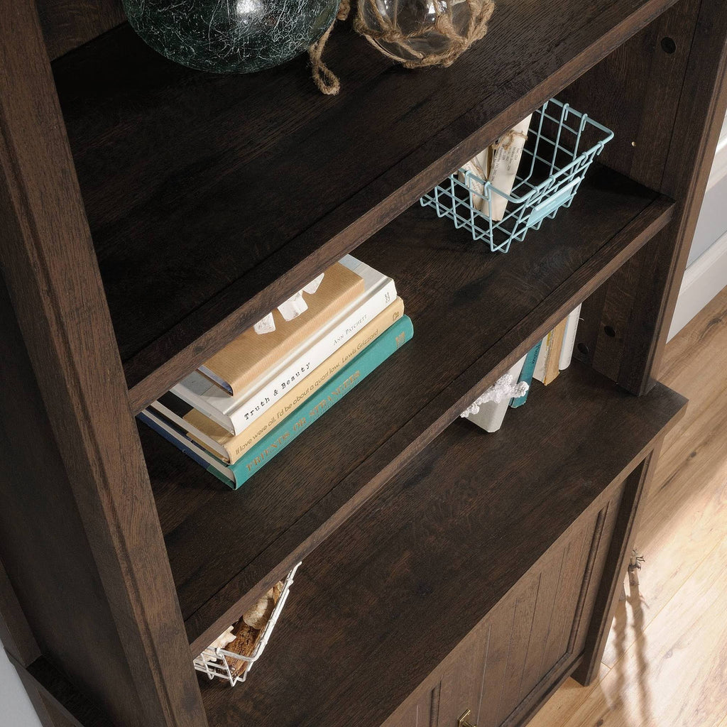 Coffee Oak Library Hutch L81813