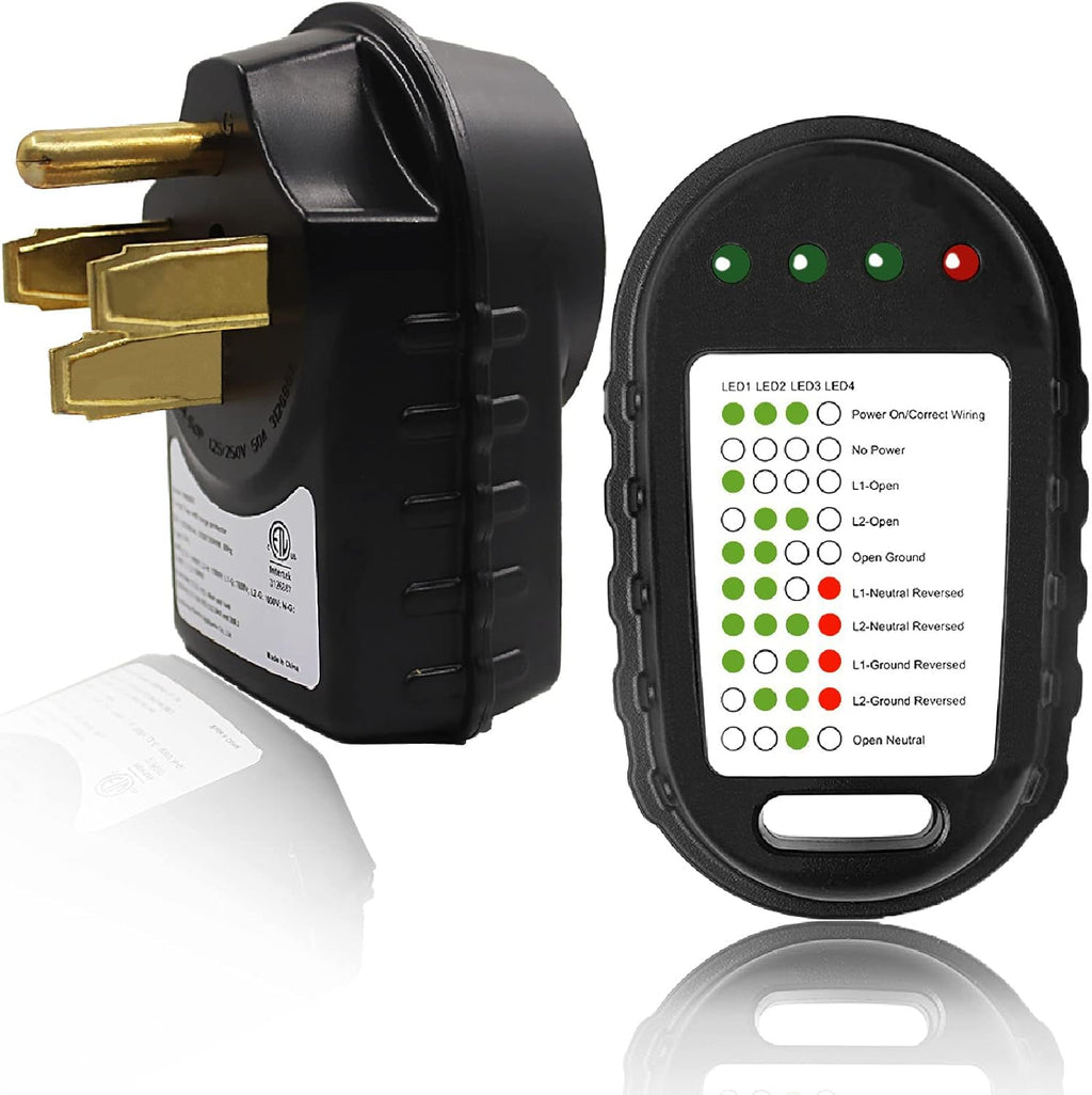 50 AMP Surge Protector and Circuit Analyzer Kit, Pack of 2 P6175