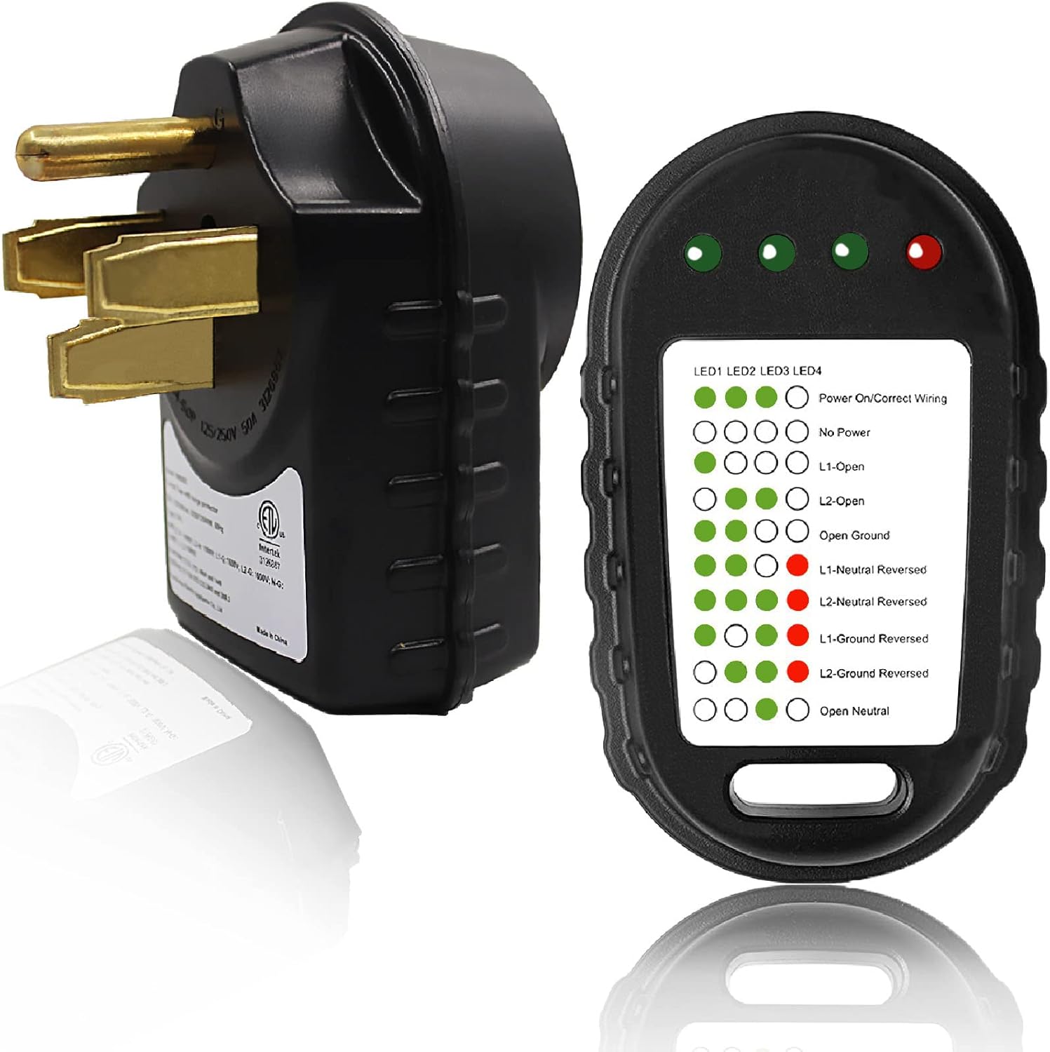50 AMP Surge Protector and Circuit Analyzer Kit, Pack of 2 P6175