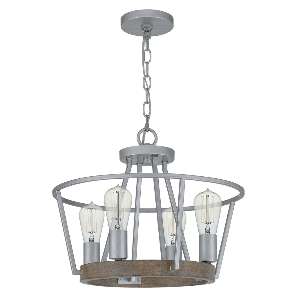 Four Light Pendant Grey Ash C451