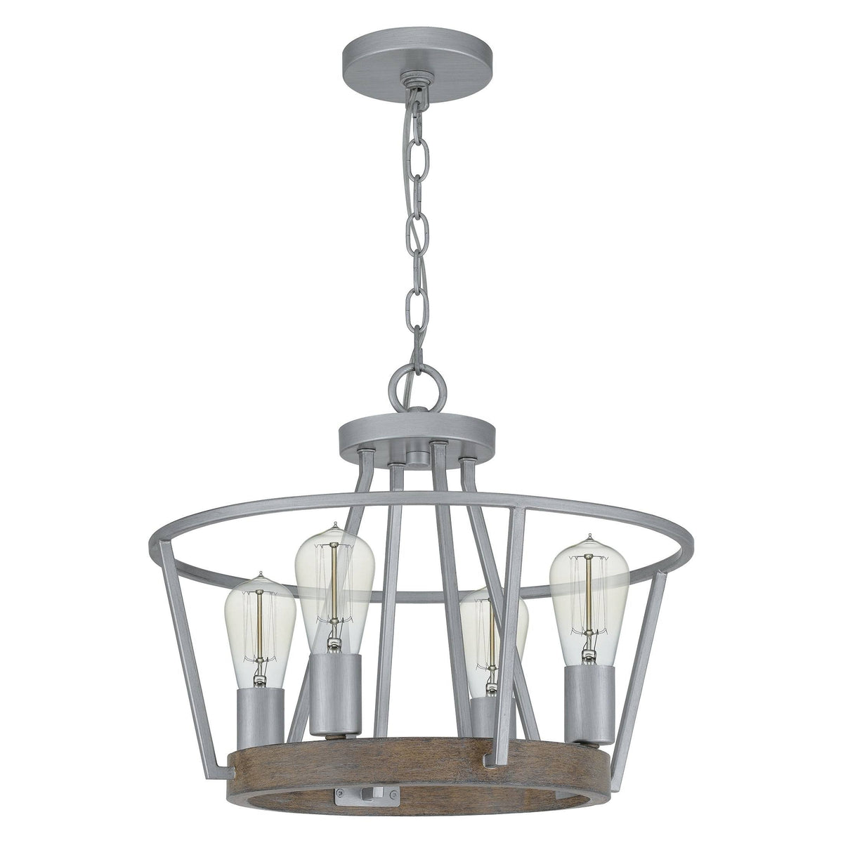 Four Light Pendant Grey Ash C451