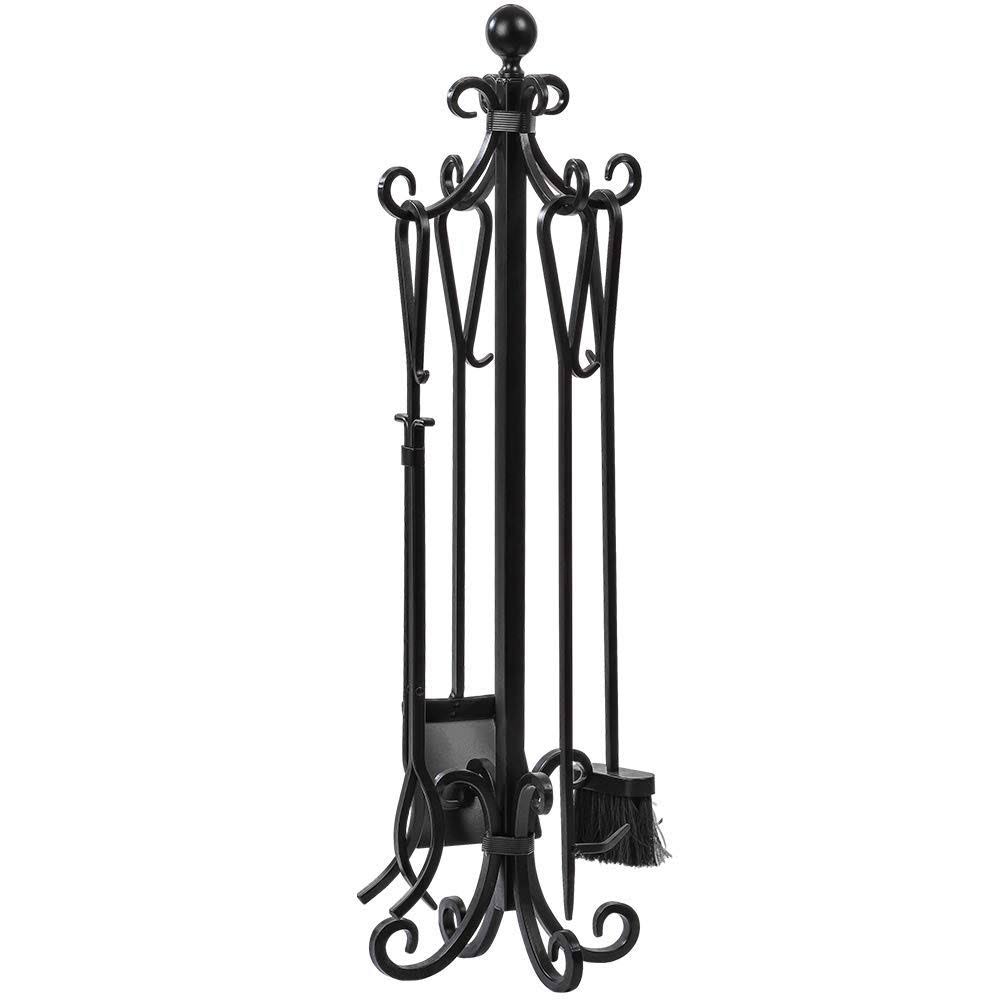 5 Pieces Cast Iron Fireplace Tools Q130