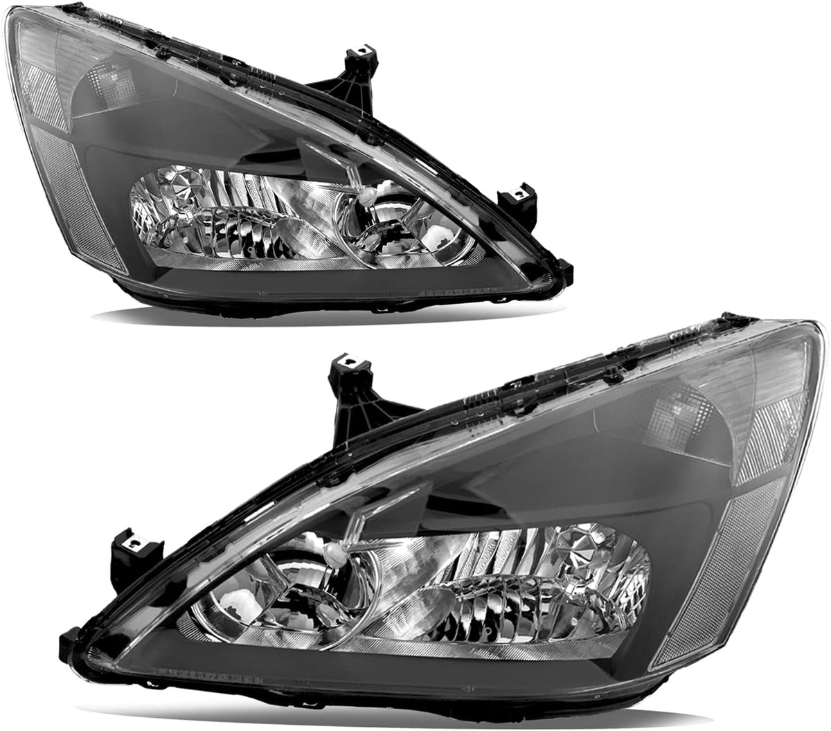Headlight Assembly for 2003 to 2007 Honda Accord Black Housing K60207