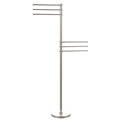 Polished Chrome Towel Stand with 6 Pivoting 12-in Arms Z812641