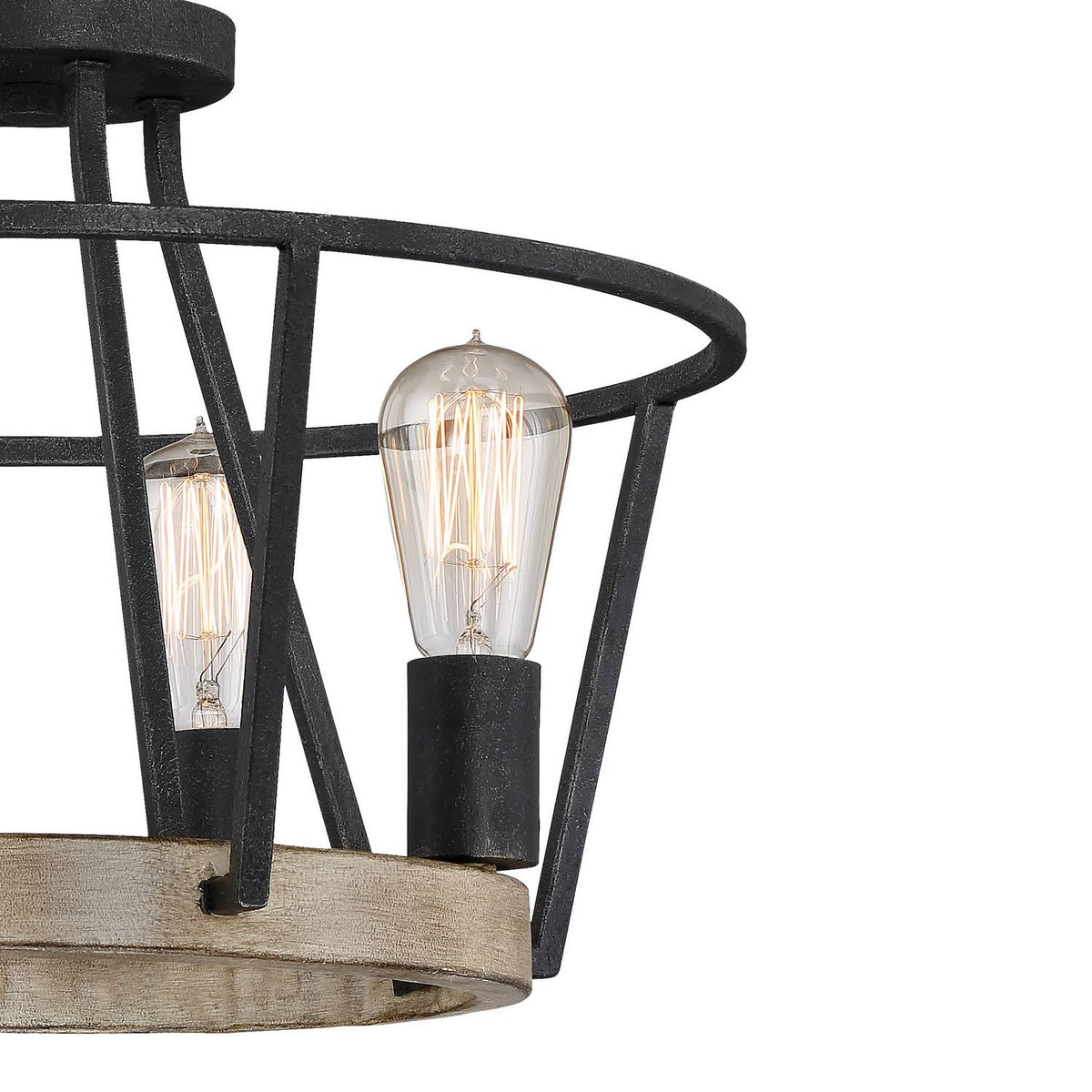 Four Light Pendant Grey Ash C451