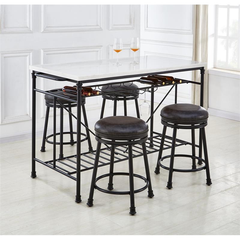 Black Swivel Counter Stool Y37885