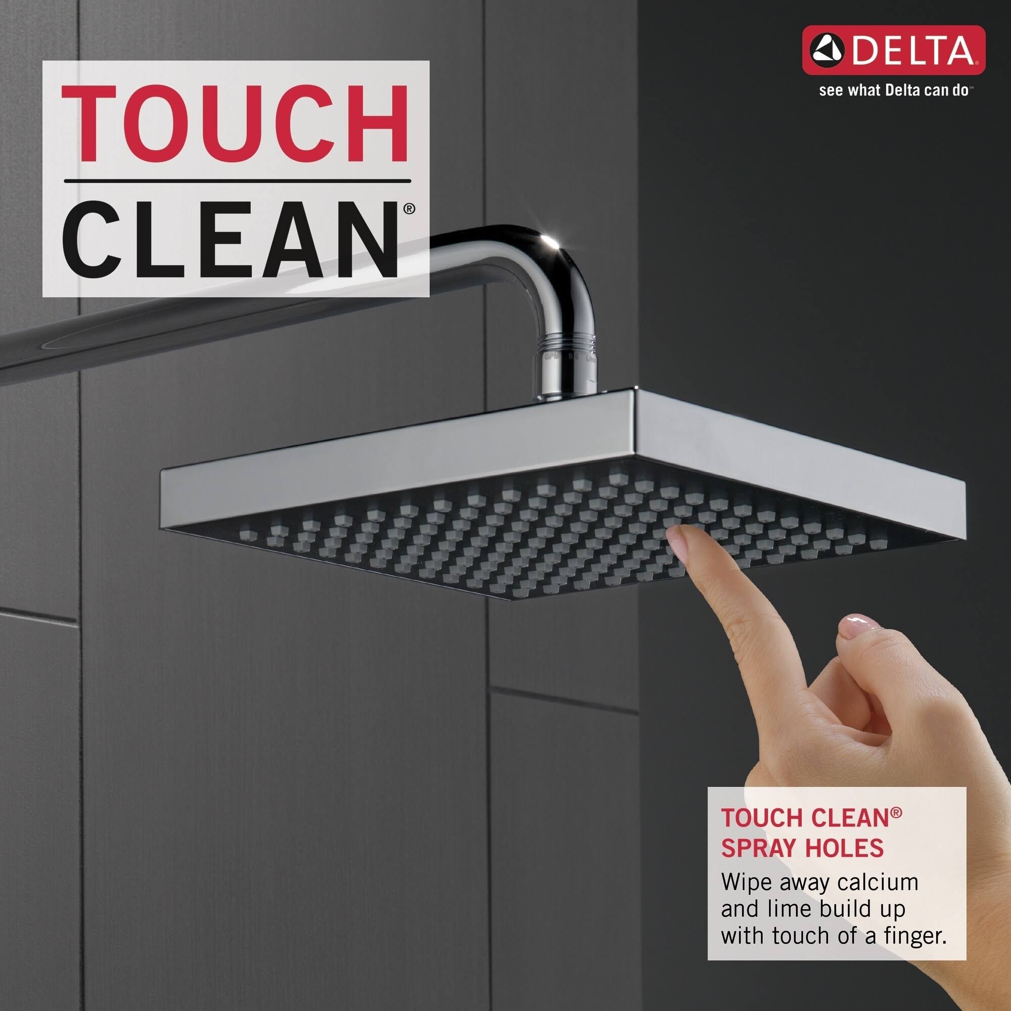 Chrome Single-Setting Shower Head V135617