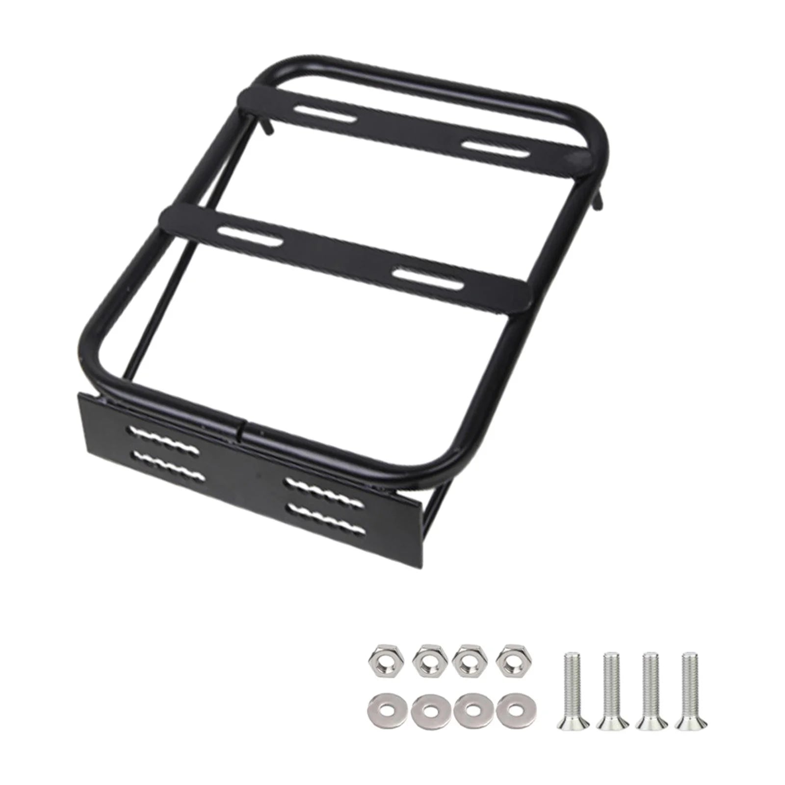 Black Motorbike Rear Tail Box Carrier Frame Bracket Rack O207274