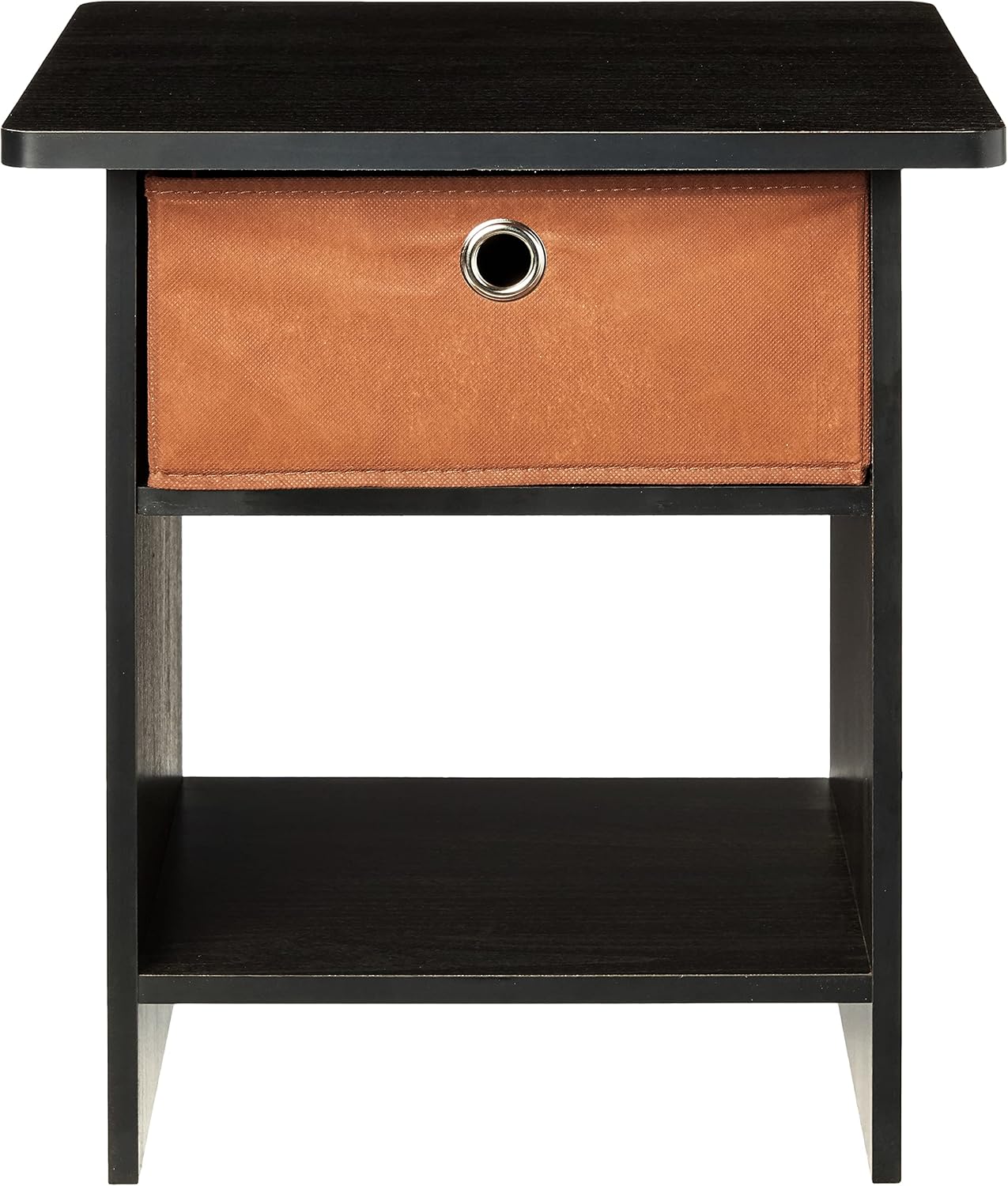 2-Pack End Table Nightstand, Medium Brown G325