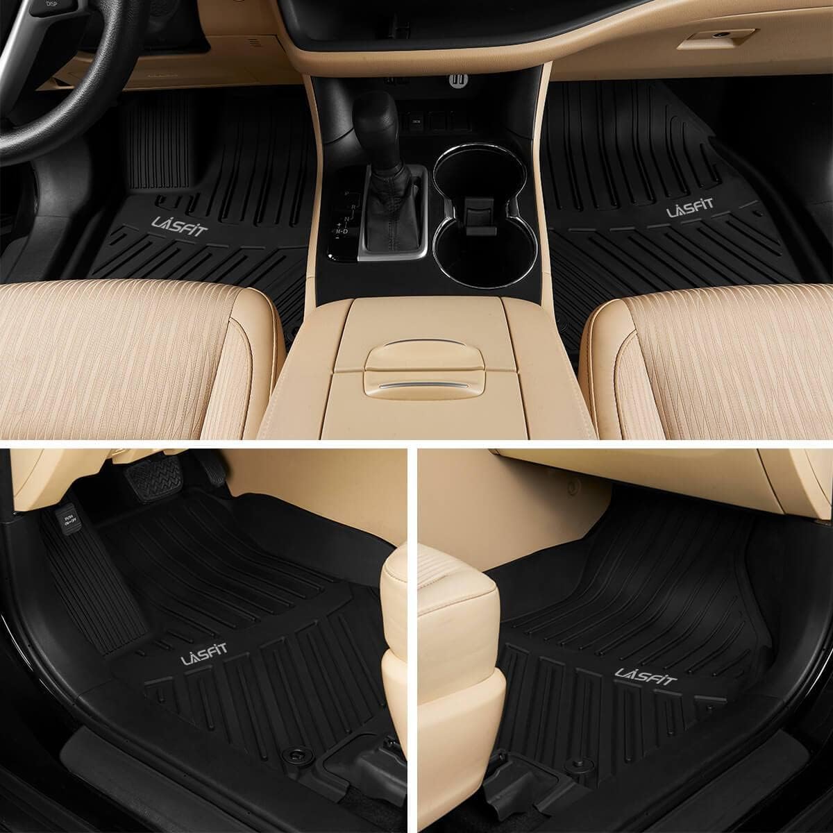 Black TPE Car Floor Mats for Toyota Highlander P534