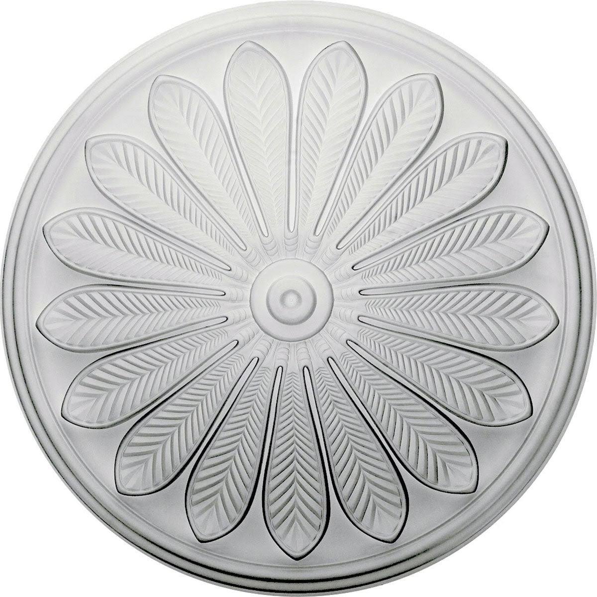 25 1/2x22OD x 5 1/2x22P Hand-Painted Ceiling Medallion Y38510