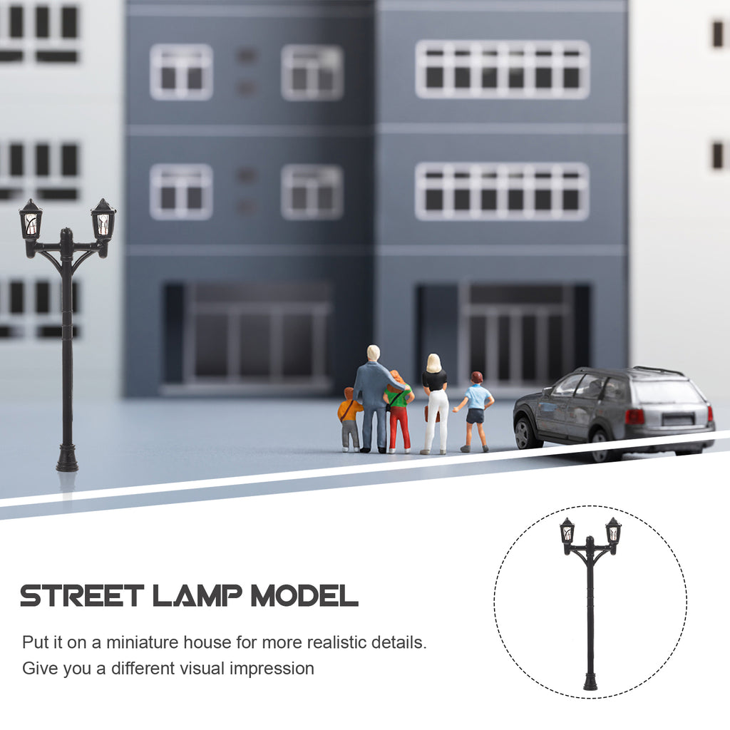 Mini Street Light Lamp Decor Models 10 Pcs E6728