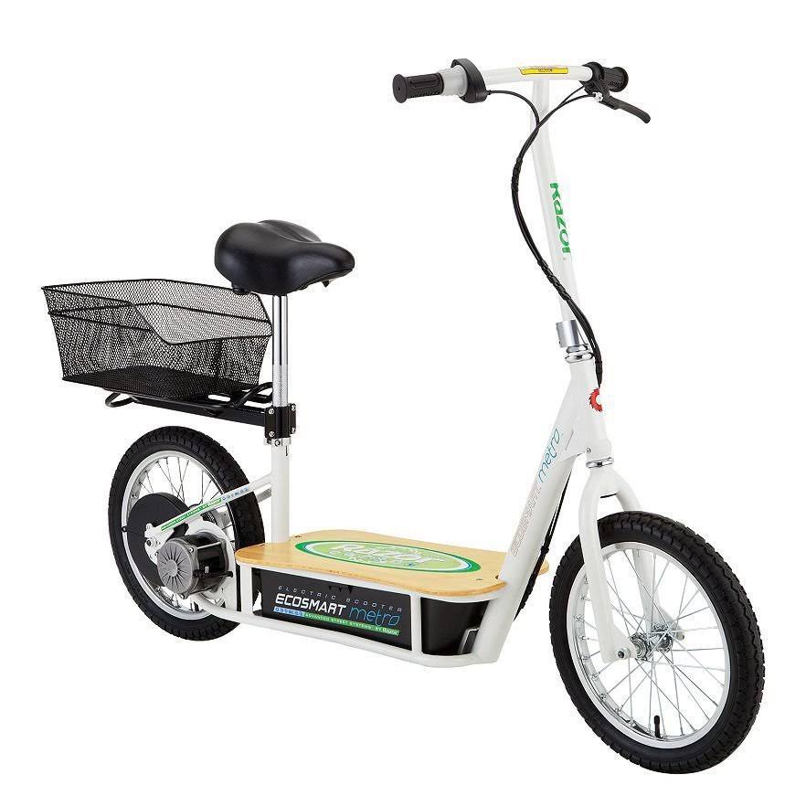 Green Electric Scooter with Seat E429240