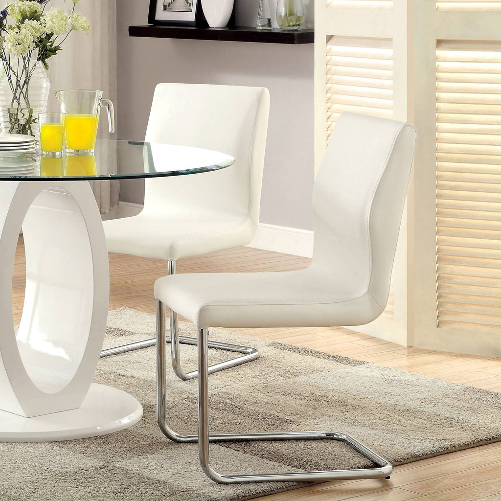 Black Chrome Dining Chairs (Set of 2) Z7314