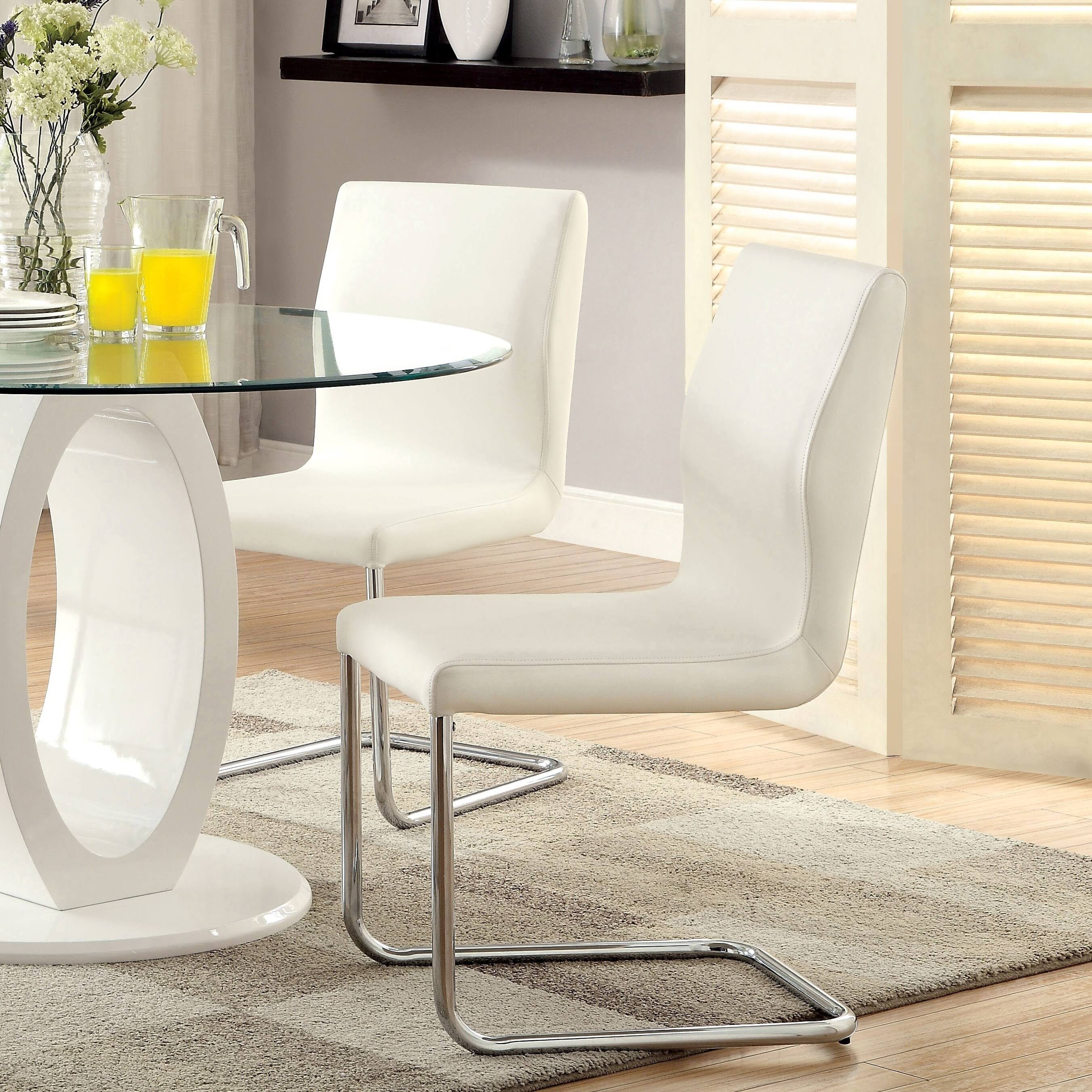 Black Chrome Dining Chairs (Set of 2) Z7314