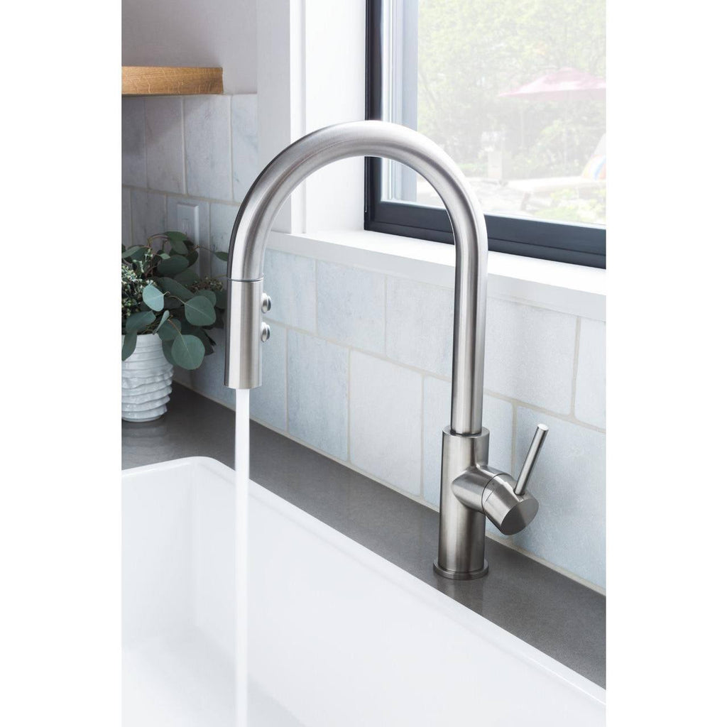 Chrome Pull-Down Kitchen Faucet P524