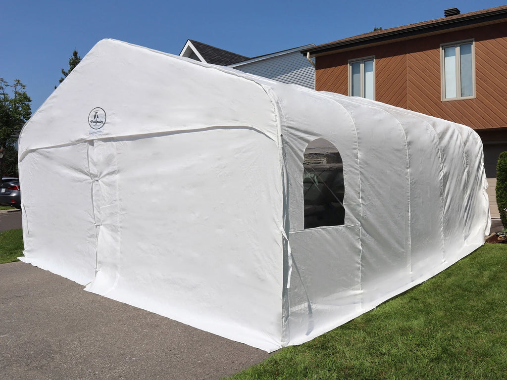 Double Car Shelter 18 ft x 20 ft E607320