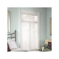 White 24.25X60 Faux Wood Cordless Blind A65009