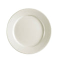 Ivory Wide Rim Rolled Edge Stoneware Plate - 36/Case A40529