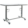 Stainless Steel Adjustable Height Work Table with Locking Casters U725