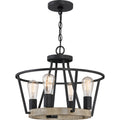 Four Light Pendant Grey Ash C451
