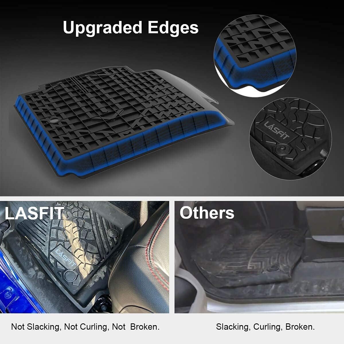 Black TPE Car Floor Mats for Toyota Highlander P534