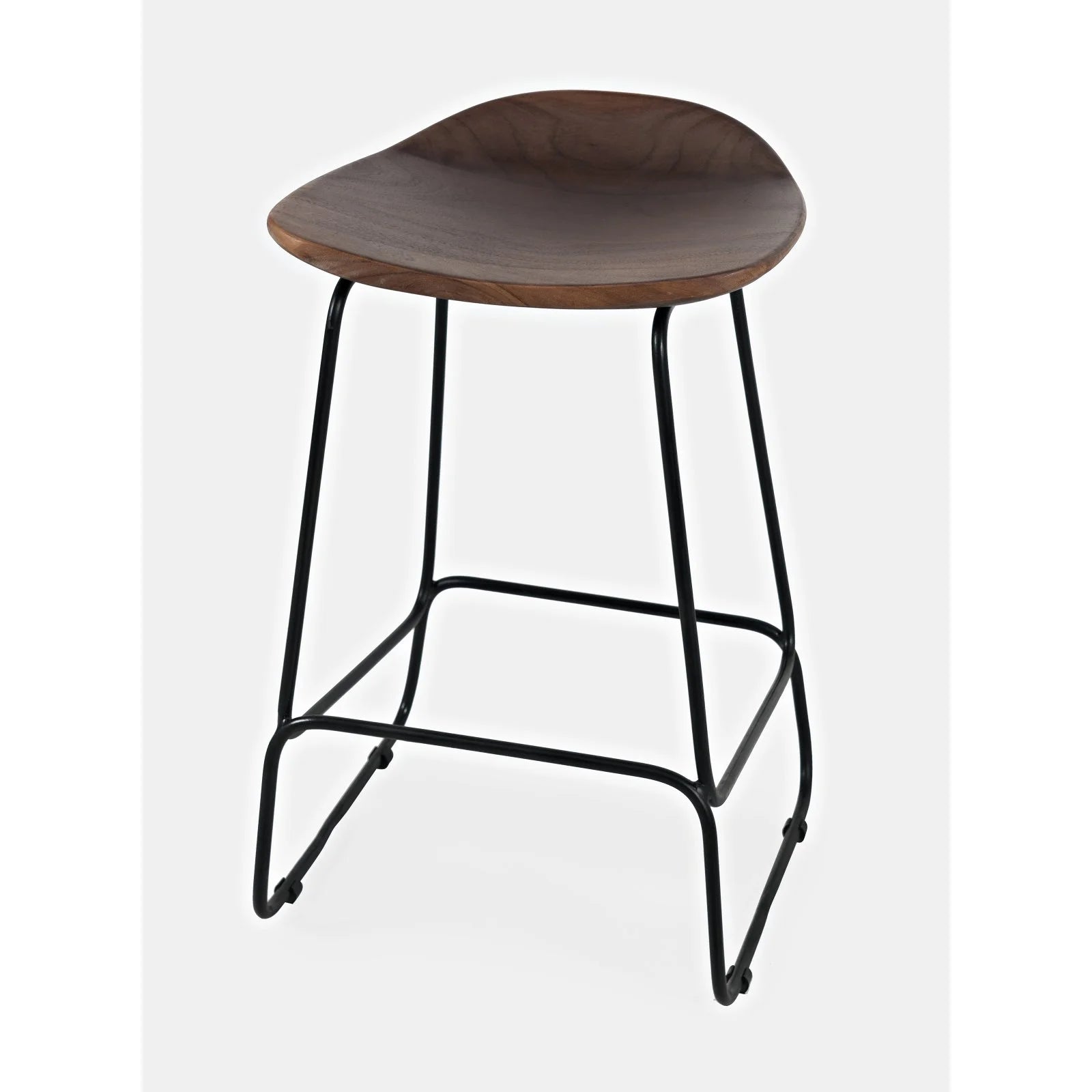Solid Acacia Counter Height Backless Stool Set of 2 J138