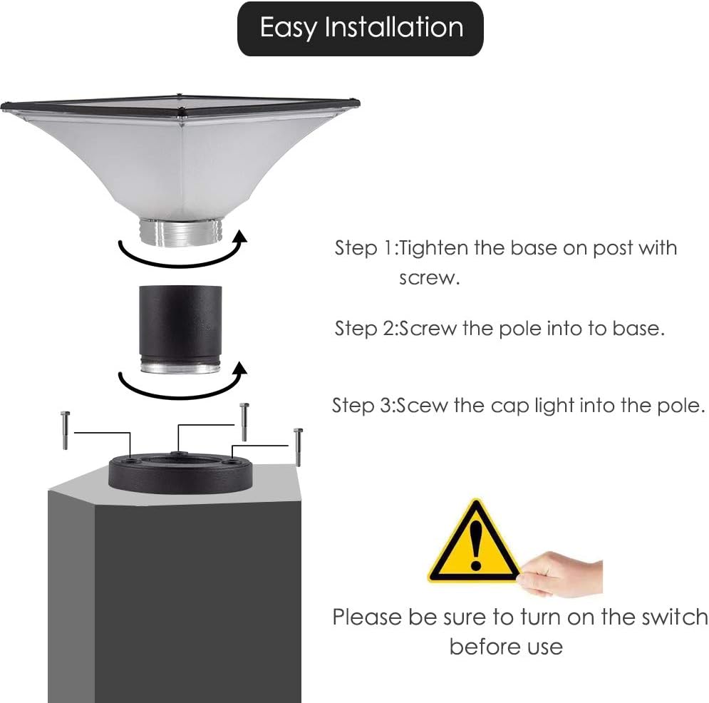 2 Pack Solar Post Cap Lights I81174