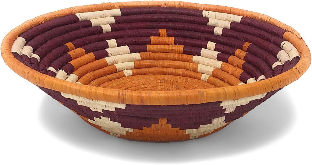 Sweet Potato and Sorghum Handwoven Raffia Basket, Pack of 2 Q16563