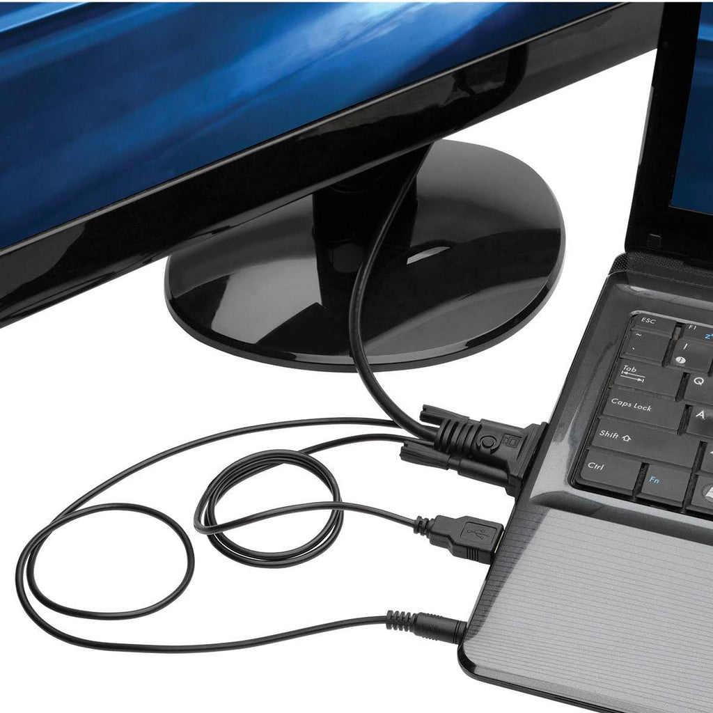 Black 6 ft VGA to HDMI Adapter Cable S62477