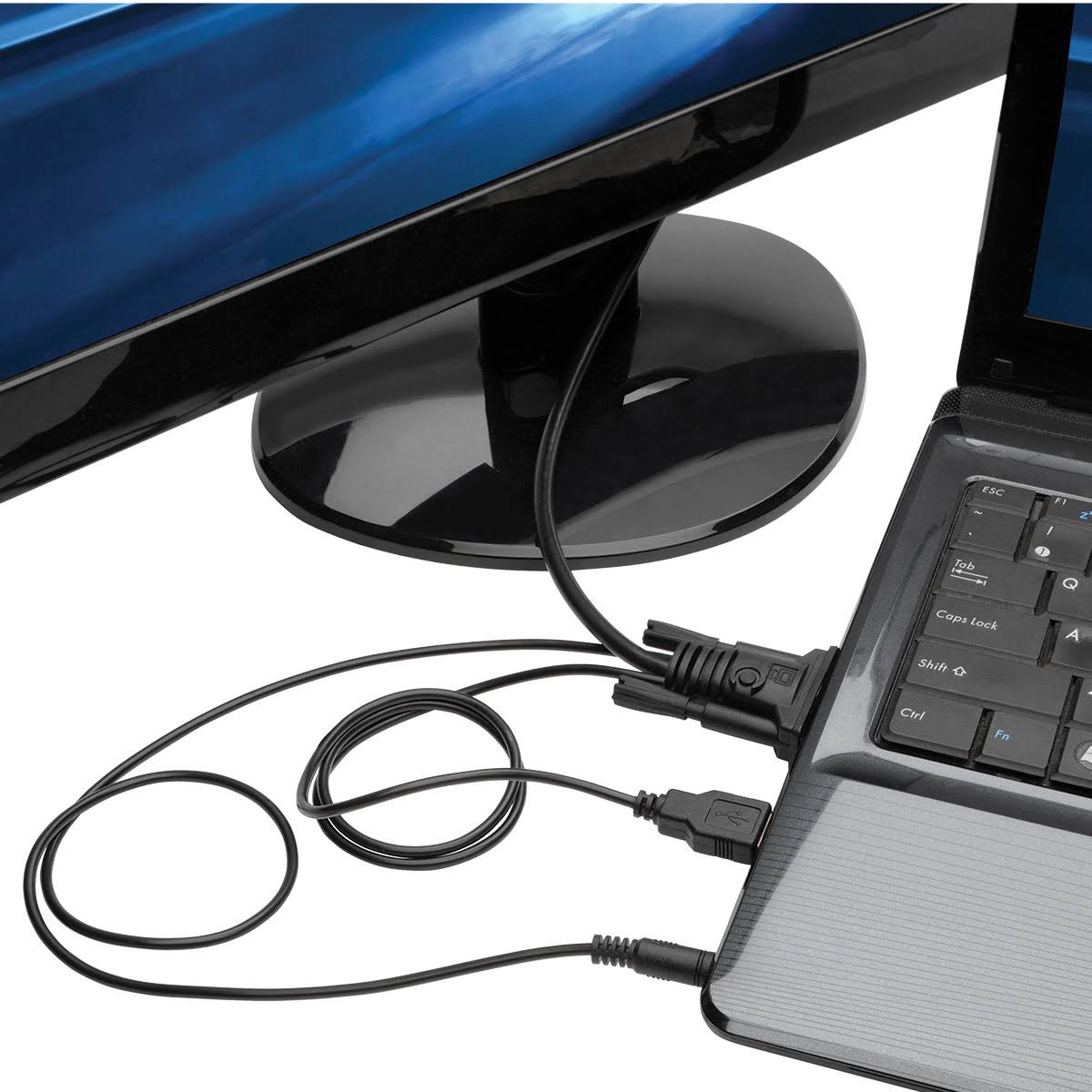 Black 6 ft VGA to HDMI Adapter Cable S62477