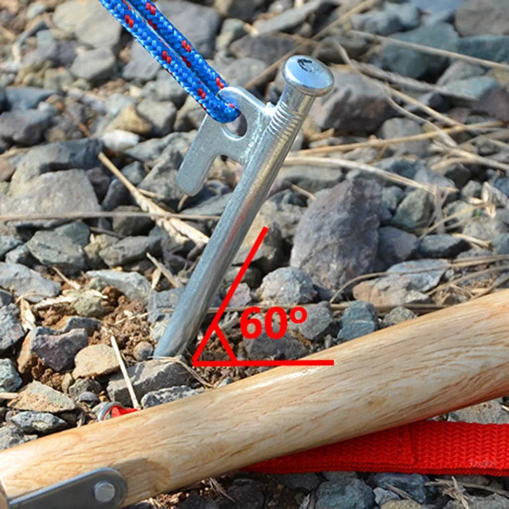 4 Pcs Stainless Steel 40cm Tent Stakes I854078