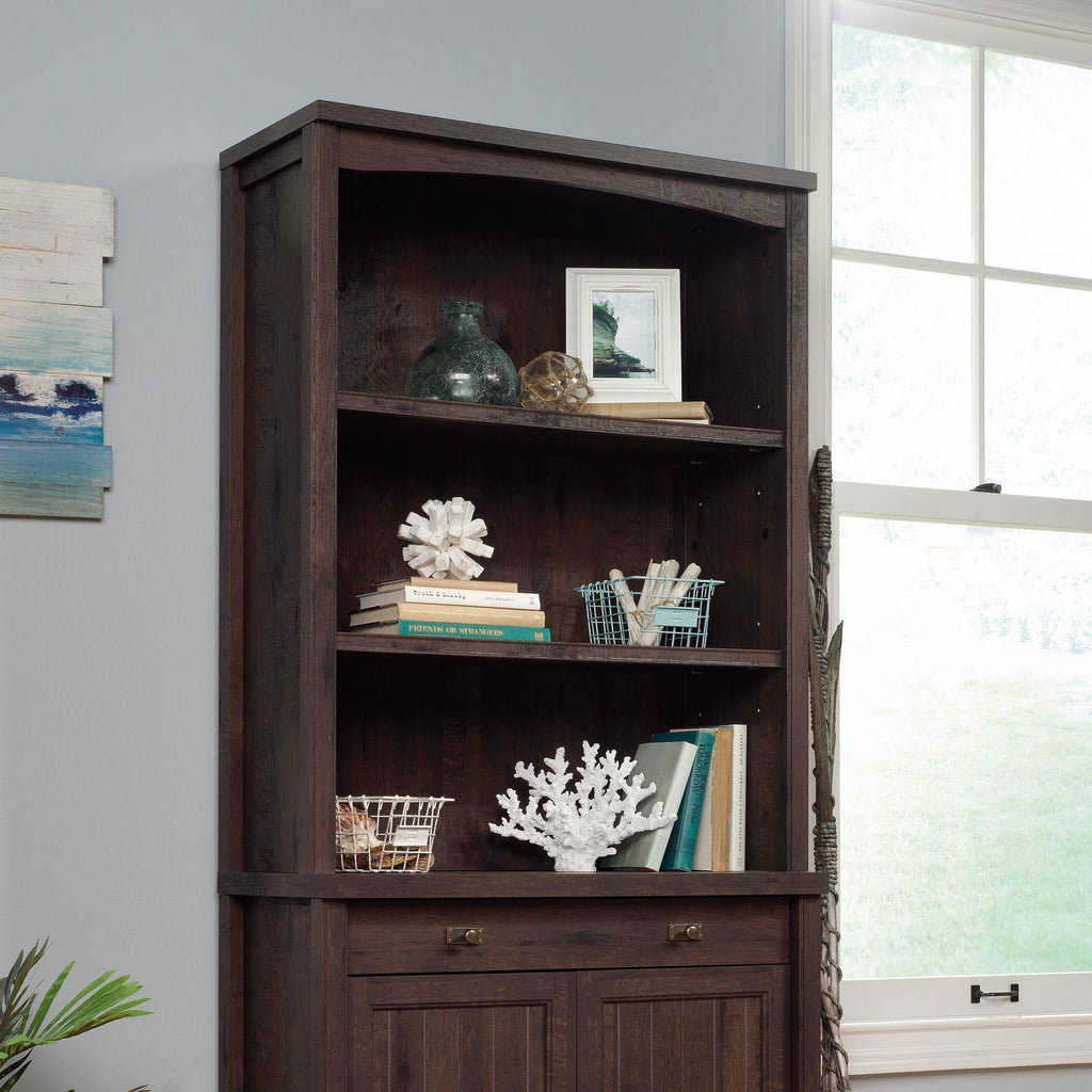 Coffee Oak Library Hutch L81813