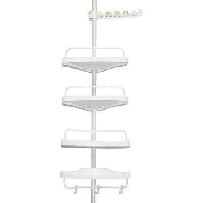 Stainless Steel Corner Shower Caddy with Tray T214644